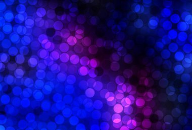 Koyu pembe, diskli mavi vektör dokusu. Doğa tarzında renkli baloncuklu soyut illüstrasyon. Marka kitabınız için yeni şablon.