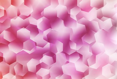 Açık pembe vektör çokgen desen. Çokgen biçiminde, gradyan ile renkli çizimler. Cep telefonunun arka planının şablonu.