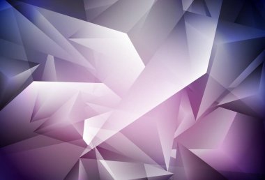 Üçgen biçiminde koyu mor vektör dokusu. Renkli üçgenlerin olduğu bir resim. Duvar kağıtları için zarif tasarım.