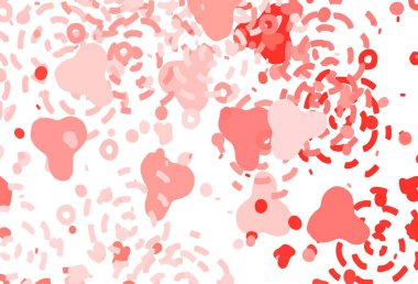 Rastgele şekilli açık kırmızı vektör deseni. Modern tarzda değişen renkli kaotik formlar. Duvar kağıtları için zarif tasarım.