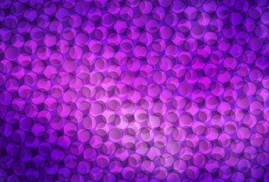 Açık Mor, küreli pembe vektör deseni. Renkli su damlaları olan modern soyut çizimler. Reklamlar, broşürler için desen.