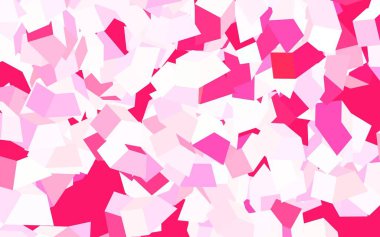 Soyut biçimlerde açık pembe vektör dokusu. Soyut gradyan şekilli basit renkli çizimler. İşiniz için en iyi akıllı tasarım.