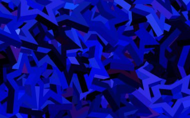 Koyu pembe, parlak yıldızlı mavi vektör düzeni. Yıldızlı modern geometrik soyut çizim. İş ilanınız için akıllı tasarım.