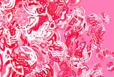 Kaotik şekilli açık kırmızı vektör şablonu. Rastgele şekillerle soyut tarzda dekoratif tasarım. Kartvizitiniz için modern tasarım.