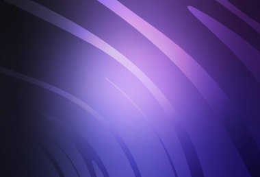 Eğri çizgileri olan koyu mor vektör dokusu. Eğimli çizgileri olan zarif parlak bir illüstrasyon. İşiniz için en iyi tasarım.