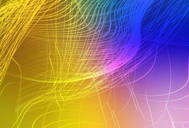 Koyu pembe, sarı vektör renkli bulanık arkaplan. Soyut ve gradyan renkte renkli çizimler. İş tasarımınız için yeni biçim.