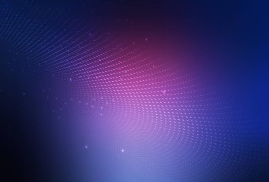 Koyu pembe, mavi vektör illüstrasyonu ve parlak soyut daireler. Soyut arka planda bulanık kabarcıklar ve renkli gradyan. Web siteniz için basit tasarım.