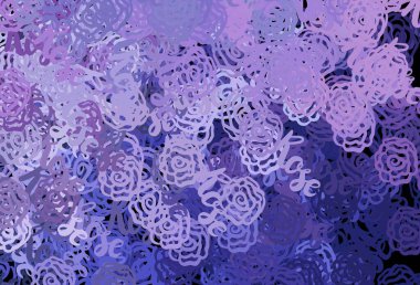 Açık pembe, kaotik şekilli mavi vektör şablonu. Modern tarzda değişen renkli kaotik formlar. İşiniz için en iyi akıllı tasarım.