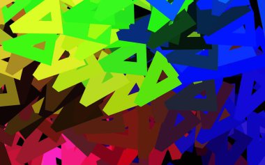 Çokgen şekilli koyu renk vektör deseni. Doğa tarzında üçgenleri olan güzel bir çizim. İniş sayfası için modern şablon.