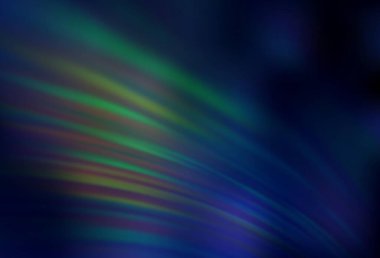 Koyu yeşil vektör, bulanık arkaplan. Soyut renkli gradyan çizimi. Tasarımlar için arka plan.