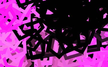 Altıgen şekilli koyu pembe vektör düzeni. Altıgen tarzda ışıldayan soyut çizimler. İş ilanınız için tasarım.