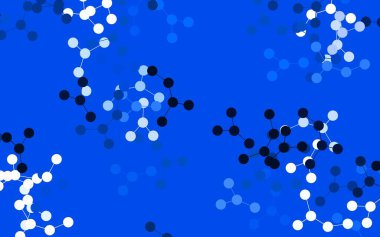 Yapay zeka verileriyle Light Gray vektör arkaplanı. Soyut şablondaki yapay zeka şekilleriyle parlayan illüstrasyon. Siber yeniliklerin tasviri için tasarım.