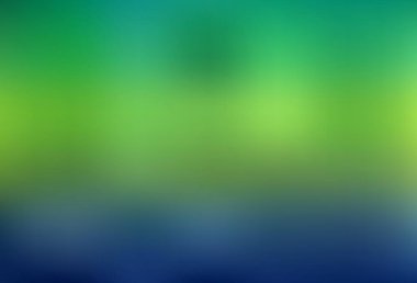 Açık mavi, yeşil vektör bulanık şablon. Renkli soyut çizimler ve gradyan. Tasarımlar için arka plan.