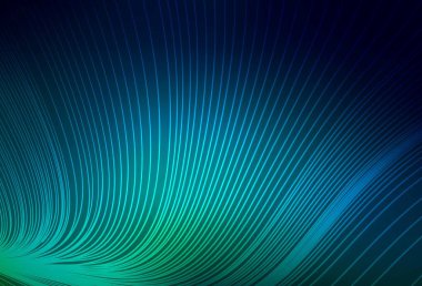 Koyu mavi, düz çizgileri olan yeşil vektör düzeni. Renkli çubuklarla, soyut çizimler. Meşgul web siteleriniz için şablon.