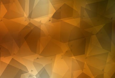 Karmaşık poliotik şekilli hafif turuncu vektör şablonu. Soyut gradyan şekilli basit renkli çizimler. Duvar kağıtları için zarif tasarım.