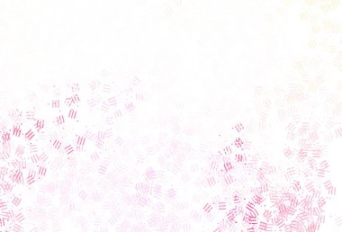 Açık pembe, keskin çizgileri olan sarı vektör deseni, noktalar. Renkli çubuklarla, soyut çizimler. Reklamınız, posteriniz, afişiniz için en iyi tasarım.