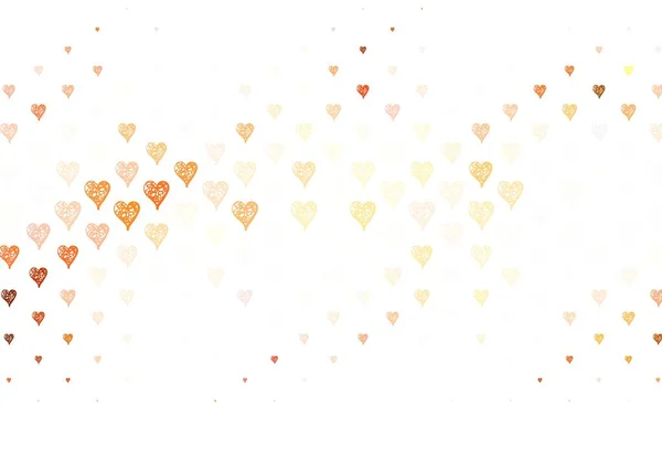 Светло Коричневая Векторная Текстура Прекрасными Сердцами Иллюстрация Изображением Градиентных Сердец — стоковый вектор