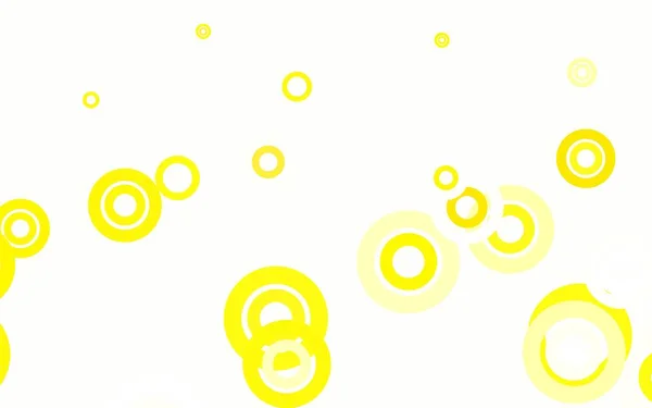 Tata Letak Vektor Kuning Muda Dengan Bentuk Lingkaran Ilustrasi Abstrak - Stok Vektor