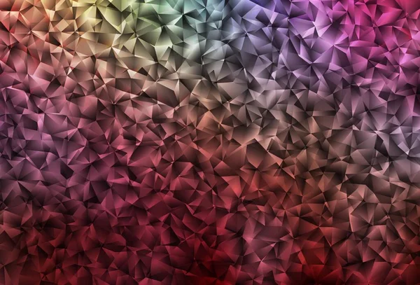 Donkere Multicolor Vector Polygon Abstracte Achtergrond Elegante Heldere Veelhoekige Illustratie — Stockvector