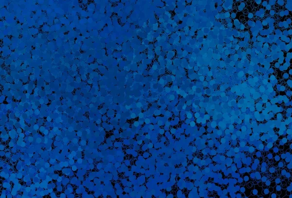 Темно Синий Вектор Точками Абстрактная Иллюстрация Цветными Пузырями Стиле Природы — стоковый вектор