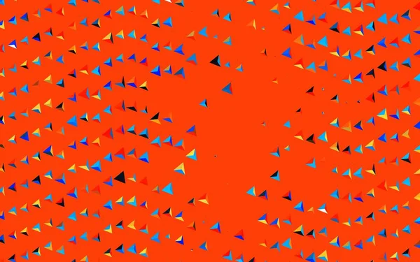 深蓝色 红色矢量纹理三角形风格 带有三角形的抽象风格装饰设计 为您的业务设计最好的智能设计 — 图库矢量图片