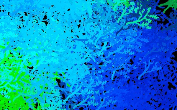 Dark Blue Green Vector Abstract Backdrop Trees Branches Glitter Abstract — Vector de stock