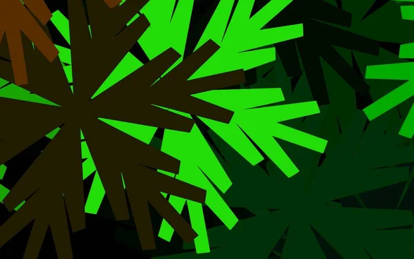 Tmavě Zelená Červený Vektor Abstraktní Pozadí Květinami Kreativní Ilustrace Rozmazaném — Stockový vektor