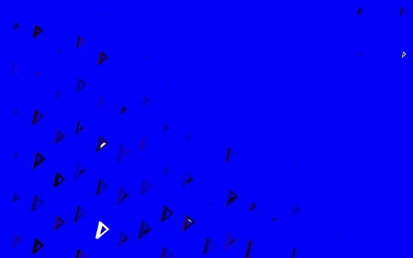 Donkerroze Blauwe Vectortextuur Met Driehoekige Stijl Decoratief Design Abstracte Stijl — Stockvector