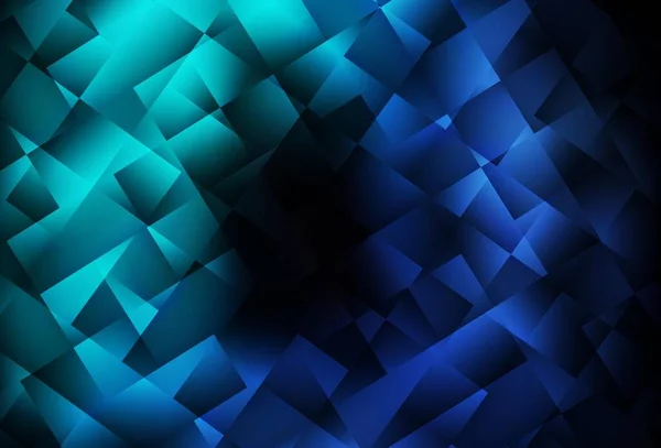 ダークブルーのベクトル背景は多角形です 長方形と抽象的なスタイルで装飾的なデザイン パターンはウェブサイトで使用できます — ストックベクタ