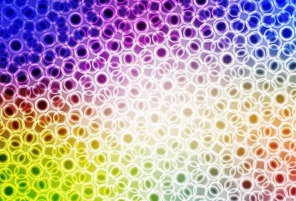 Modello Vettoriale Multicolore Chiaro Con Cerchi Illustrazione Astratta Glitter Con — Vettoriale Stock