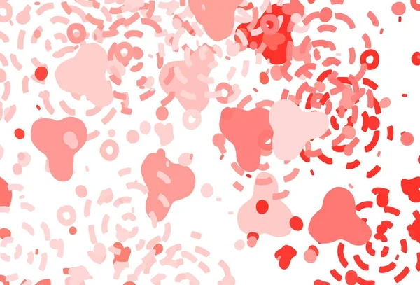 Rastgele şekilli açık kırmızı vektör deseni. Modern tarzda değişen renkli kaotik formlar. Duvar kağıtları için zarif tasarım.