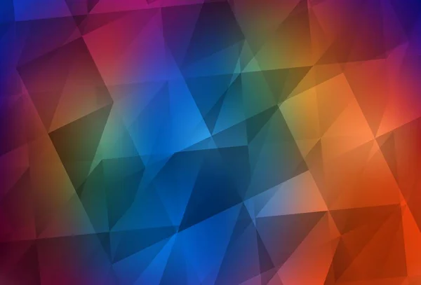 Dunkle Mehrfarbige Vektorgradienten Dreiecke Textur Farbenfrohe Illustration Polygonalen Stil Mit — Stockvektor