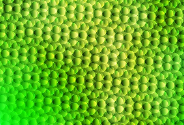 ライトグリーン イエローベクトルの背景 自然のスタイルで色の泡と抽象的なイラスト ポスター ウェブサイトのバナーのデザイン — ストックベクタ