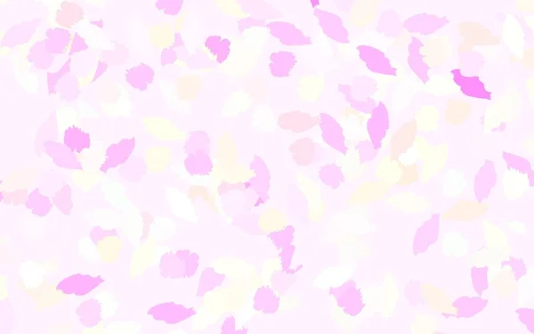 Rose Clair Motif Vectoriel Jaune Avec Des Formes Aléatoires Design — Image vectorielle