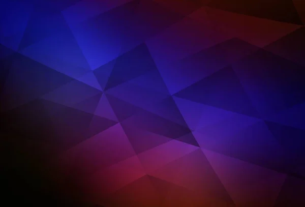 Dark Blue Red Vector Abstract Polygonal Pattern Triangular Geometric Sample — Image vectorielle