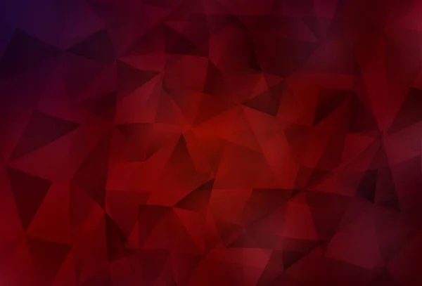 Textura Vetorial Vermelha Escura Com Estilo Triangular Bela Ilustração Com —  Vetores de Stock