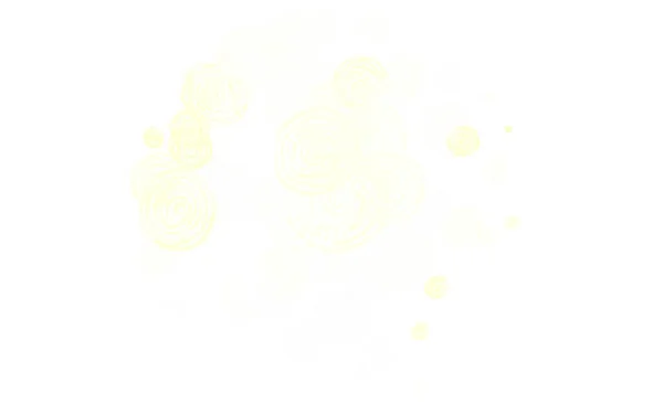Jasnozielony Żółty Wektor Abstrakcyjne Tło Różami Kolorowa Ilustracja Kwiatami Stylu — Wektor stockowy