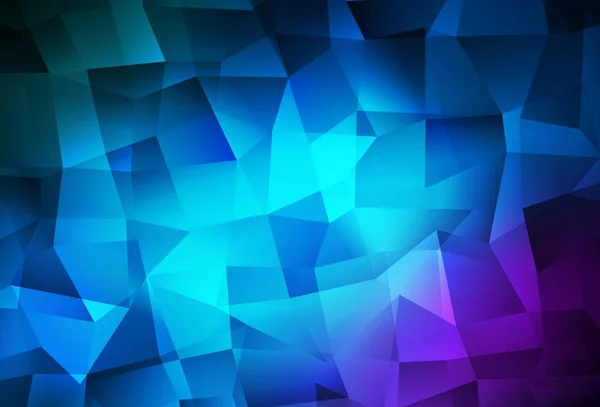 Rosa Escuro Vetor Azul Brilhando Layout Triangular Ilustração Poligonal Brilhante — Vetor de Stock