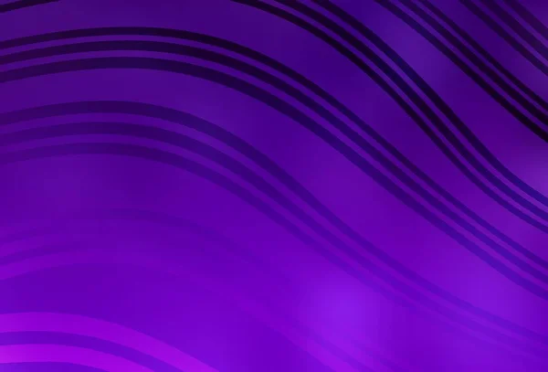 Dark Purple Fondo Vectorial Rosa Con Líneas Curvas Ilustración Colorida — Vector de stock