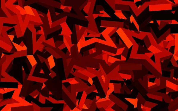 Fundal Vectorial Roșu Închis Stele Mici Mari Ilustrație Abstractă Geometrică — Vector de stoc