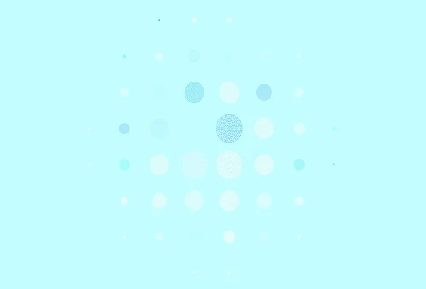 Светло Зеленый Векторный Фон Пузырями Красивая Цветная Иллюстрация Размытыми Кругами — стоковый вектор