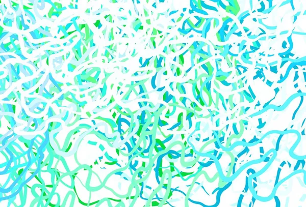 Bleu Clair Motif Vectoriel Vert Avec Sphères Lignes Belle Illustration — Image vectorielle