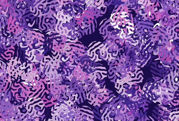 Açık Mor, kaotik şekilli pembe vektör şablonu. Soyut gradyan şekilli basit renkli çizimler. Kartvizitiniz için modern tasarım.