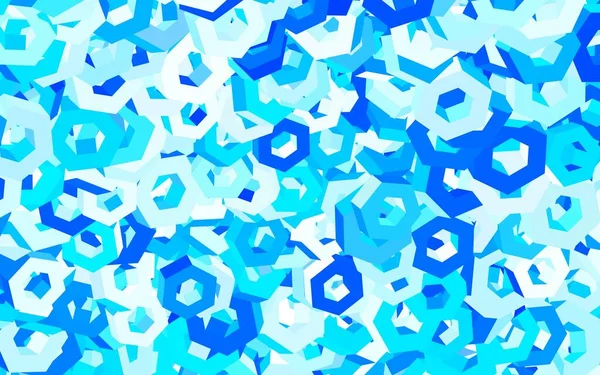 Fondo Vectorial Azul Claro Con Hexágonos Diseño Estilo Abstracto Con — Archivo Imágenes Vectoriales