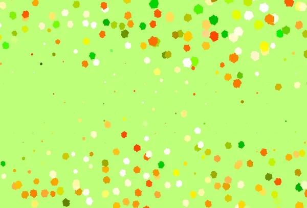Hellgrüne Gelbe Vektorschablone Mit Chaotischen Formen Bunte Chaotische Formen Mit — Stockvektor