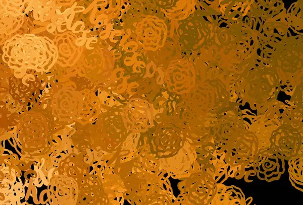 Шаблон Светло Оранжевого Вектора Хаотичными Формами Декоративный Дизайн Абстрактном Стиле — стоковый вектор