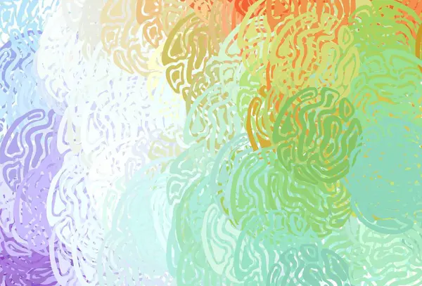 Fond Vectoriel Multicolore Clair Avec Lignes Courbes Illustration Abstraite Gradient — Image vectorielle