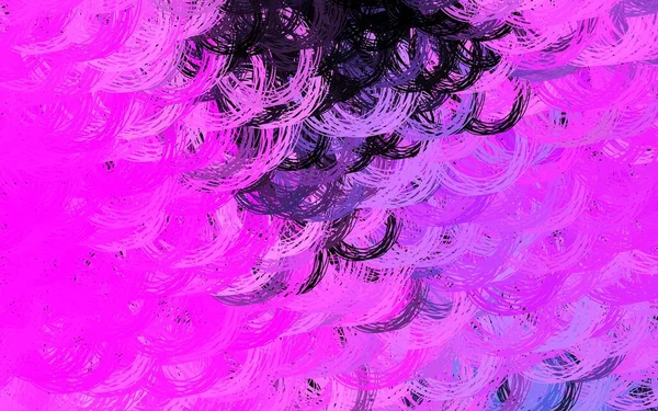 Темно Фиолетовый Розовый Векторный Узор Изогнутыми Линиями Яркая Иллюстрация Состоящая — стоковый вектор