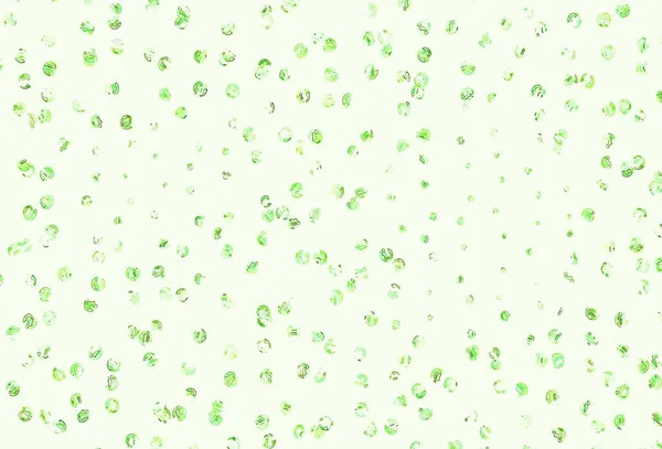 Світло Зелений Векторний Фон Плямами Ілюстрація Набором Яскравих Барвистих Абстрактних — стоковий вектор