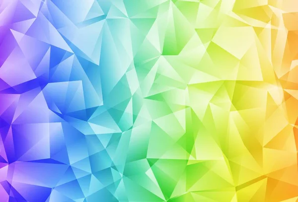 Licht Multicolor Vektor Low Poly Hintergrund Bunte Illustration Abstrakten Stil — Stockvektor